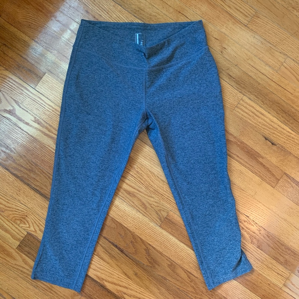 Gray Cropped Leggings